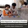 image:imageFat Brain Toys Magshuto MagKit Series 1 Metal Cypher Blue Magnetic Trick Shot System OpenEnded DiscLaunching Skill Challenge for Ages 6 and Up