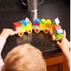 image:imageFat Brain Toys Learning Locomotive  Wooden Stacking Block Train for Preschoolers
