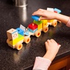 image:imageFat Brain Toys Learning Locomotive  Wooden Stacking Block Train for Preschoolers