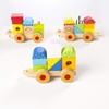 image:imageFat Brain Toys Learning Locomotive  Wooden Stacking Block Train for Preschoolers