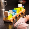 image:imageFat Brain Toys Learning Locomotive  Wooden Stacking Block Train for Preschoolers